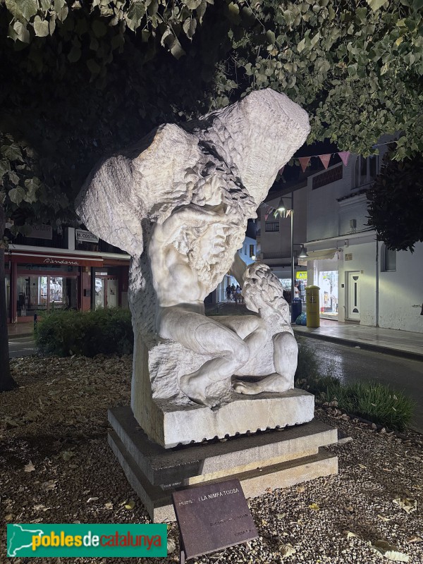 Tossa de Mar - Escultura <i>Posidó i la nimfa Toosa</i>
