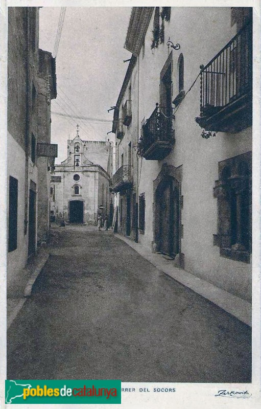 Tossa de Mar - Capella de la Mare de Déu del Socors. Postal antiga Tossa de Mar - Capella de la Mare de Déu del Socors. Postal antiga