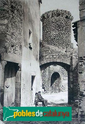 Tossa de Mar - Torre de les Hores. Postal antiga