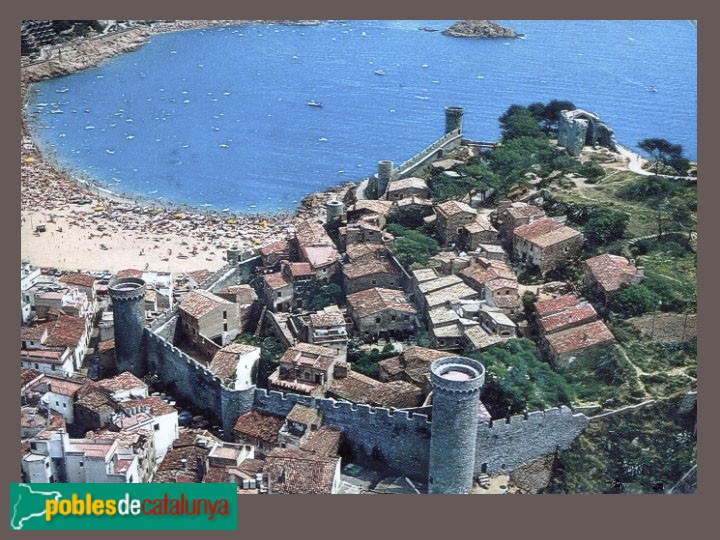 Tossa de Mar - Vila Vella. Vista aèrea