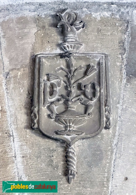 Monestir de Poblet - Porteria. Escut de l'abat Lerín