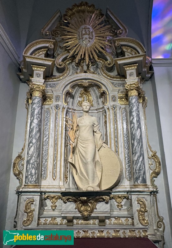 Lloret de Mar - Santuari de Santa Cristina. Escultura de Salvador Mañosa