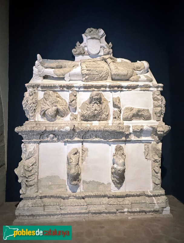 Monestir de Poblet - Museu. Sepulcre barroc de Ramon Folc VI de Cardona. Joan i Francesc Grau, 1669
