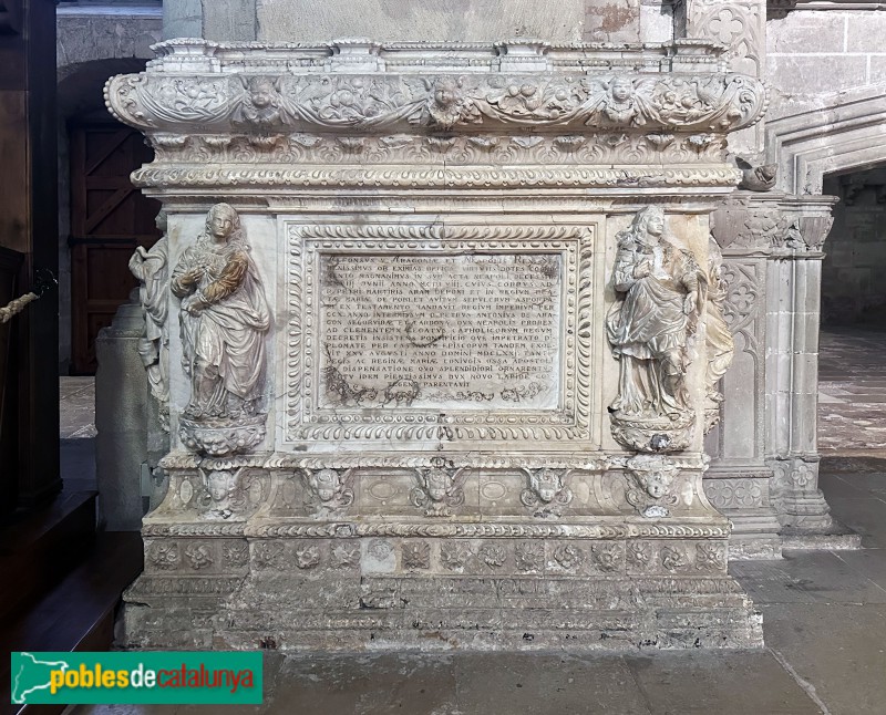 Monestir de Poblet - Sepulcre del rei Alfons el Magnànim