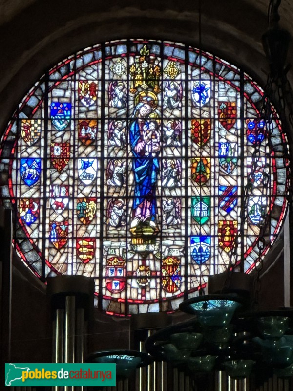 Monestir de Poblet - Església de Santa Maria. Rosassa