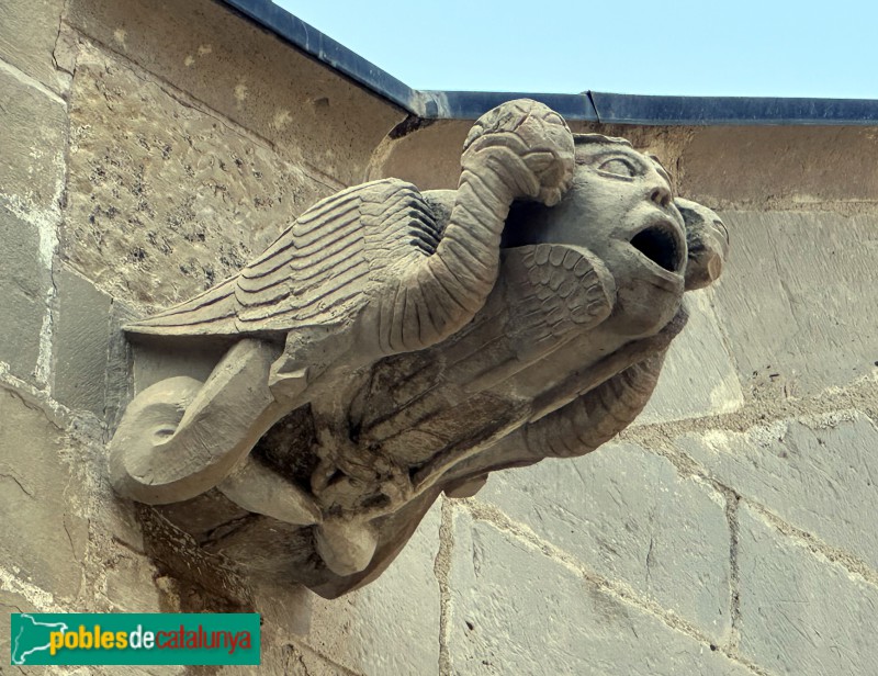 Monestir de Poblet - Claustre. Gàrgola