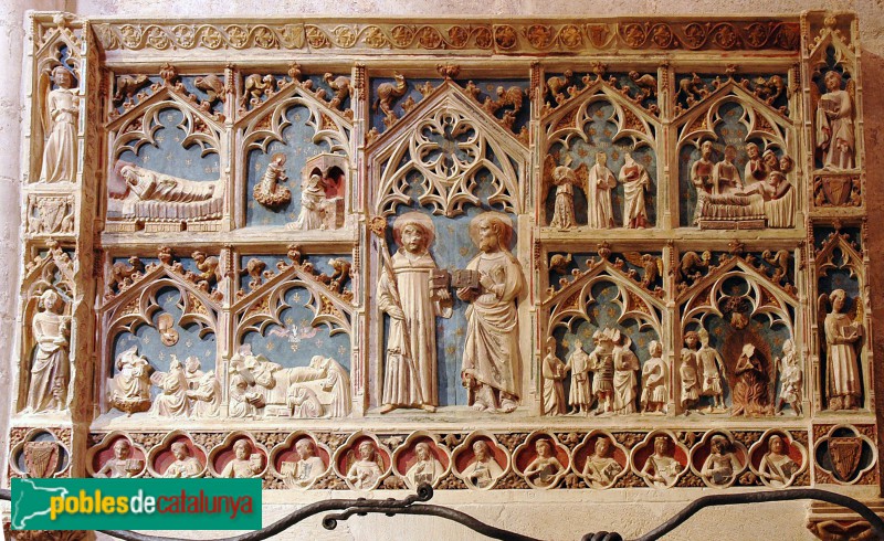 Montblanc - Santa Maria la Major. Retaule gòtic