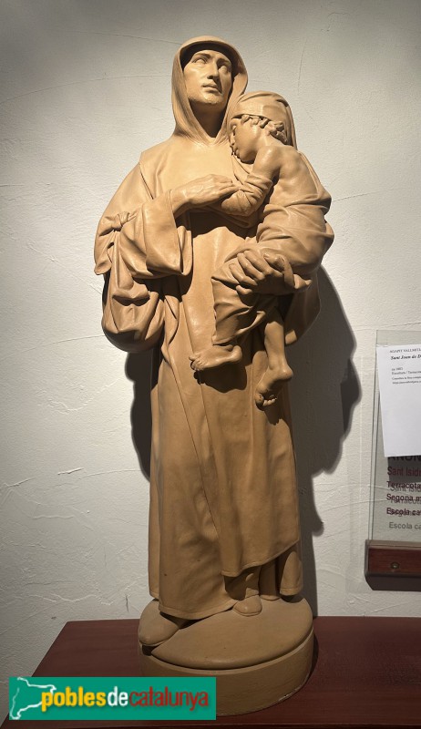 Montblanc - Museu Marès. Sant Joan de Déu (Agapit Vallmitjana, terracota, c1883)