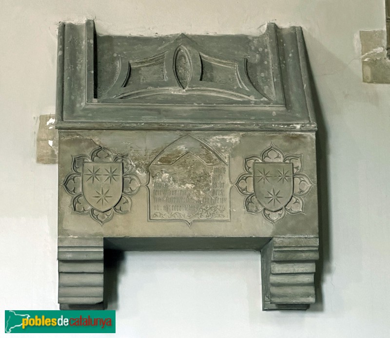 Montblanc - Santuari de la M.D. de la Serra. Ossari, probablement  d'Aldonça de Vilafranca  (†1420)