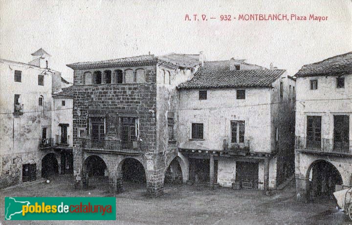 Montblanc - Casa Desclergue. Postal antiga