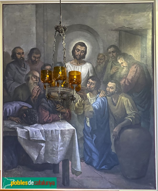 Sant Just Desvern - Església dels sants Just i Pastor. Pintura de Joan Torras i Viver (Foto: Albert Esteves, 2025) Sant Just Desvern - Església dels sants Just i Pastor. Pintura de Joan Torras i Viver