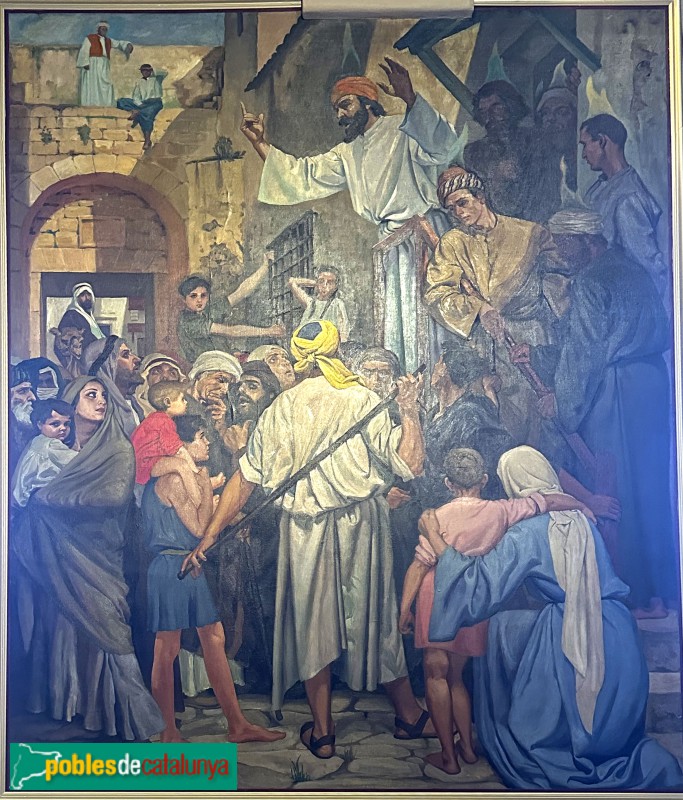 Sant Just Desvern - Església dels sants Just i Pastor. Pintura de Joan Torras i Viver (Foto: Albert Esteves, 2025) Sant Just Desvern - Església dels sants Just i Pastor. Pintura de Joan Torras i Viver