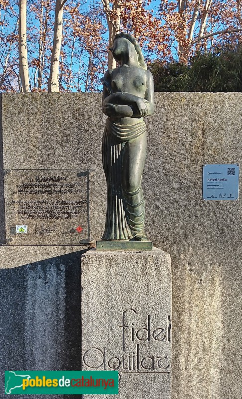 Girona - Escultura <i>La noia de la trena</i>