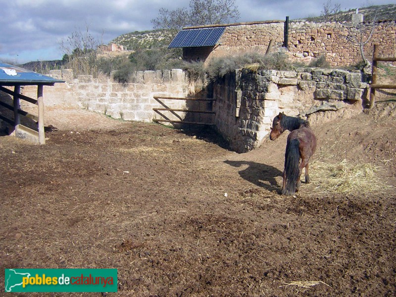 Aspa - Molí del Monner. Antiga bassa (Foto: <i>Cos d'Agents rurals -invarquit.cultura.gencat.cat-</i>, 2014) Aspa - Molí del Monner. Antiga bassa