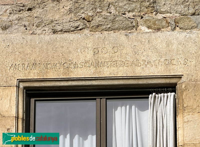 Sant Jordi Desvalls - Llinda, 1609 (Foto: Albert Esteves, 2025) Sant Jordi Desvalls - Llinda, 1609