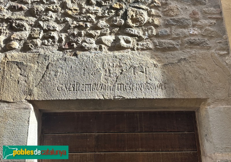 Sant Jordi Desvalls - Llinda, 1611 (Foto: Albert Esteves, 2025) Sant Jordi Desvalls - Llinda, 1611