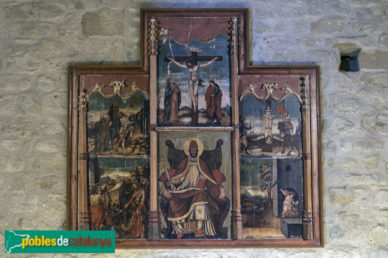 Cervià de Ter - Monestir de Santa Maria. Retaule