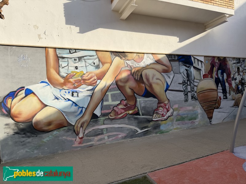 Montoliu de Lleida - Mural del Parc Infantil