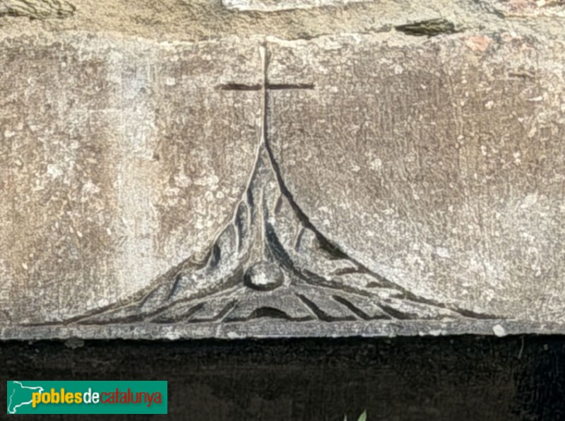 Celrà - Llinda amb símbol