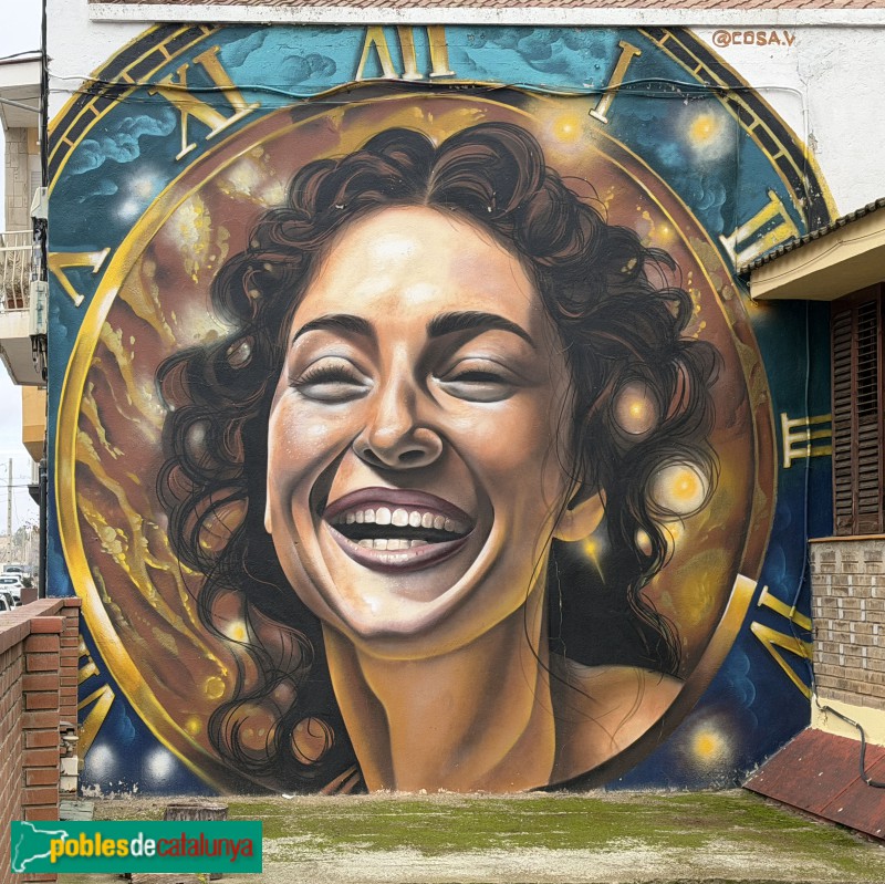 Torrefarrera - Mural <i>El tiempo sonriente</i> (Cosa V, 2024)
