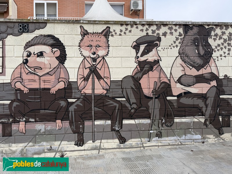 Torrefarrera - Mural <i>Fauna</i> (Thomàs, 2022)