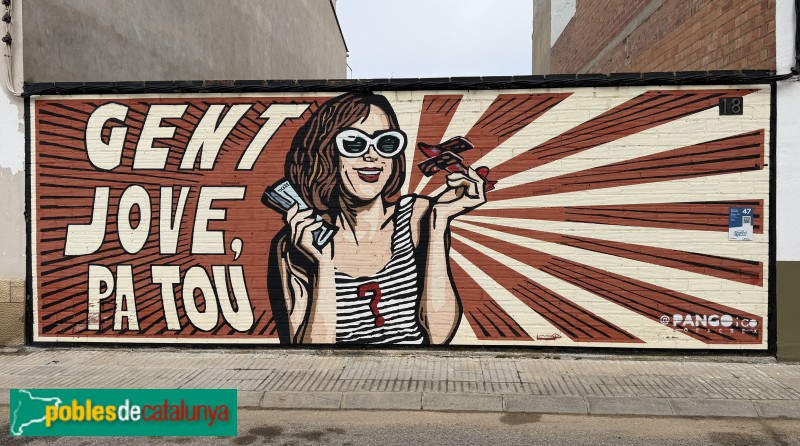 Torrefarrera - Mural <i>Refranys il·lustrats</i> (Pango i CO, 2022)