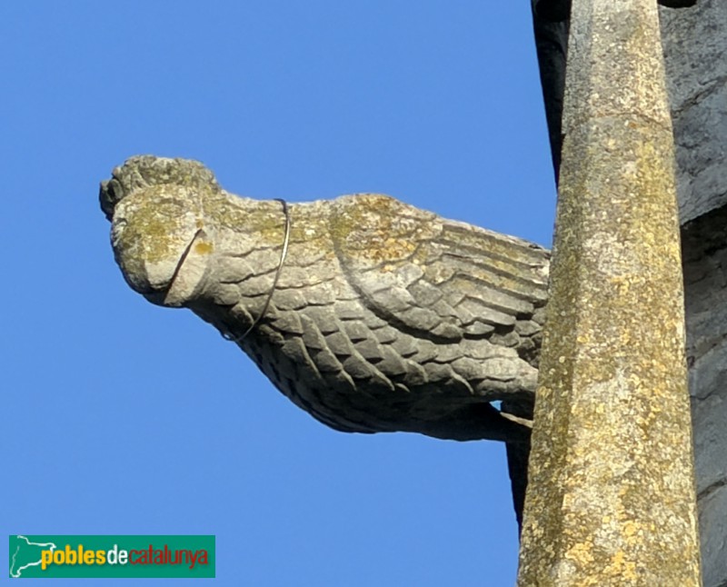 Bordils - Església de Sant Esteve. Gàrgola (Foto: Albert Esteves, 2026) Bordils - Església de Sant Esteve. Gàrgola