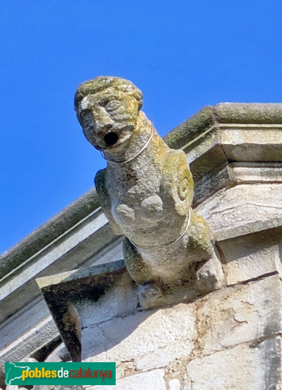 Bordils - Església de Sant Esteve. Gàrgola (Foto: Albert Esteves, 2026) Bordils - Església de Sant Esteve. Gàrgola