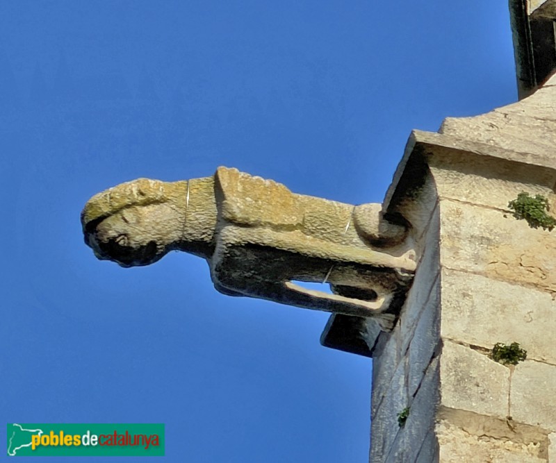 Bordils - Església de Sant Esteve. Gàrgola (Foto: Albert Esteves, 2026) Bordils - Església de Sant Esteve. Gàrgola