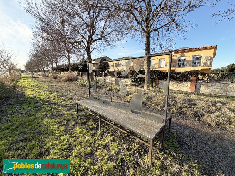 Bordils - Banc de la carretera de Palamós