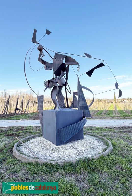 Bordils - Escultura  del Club Handbol Bordils