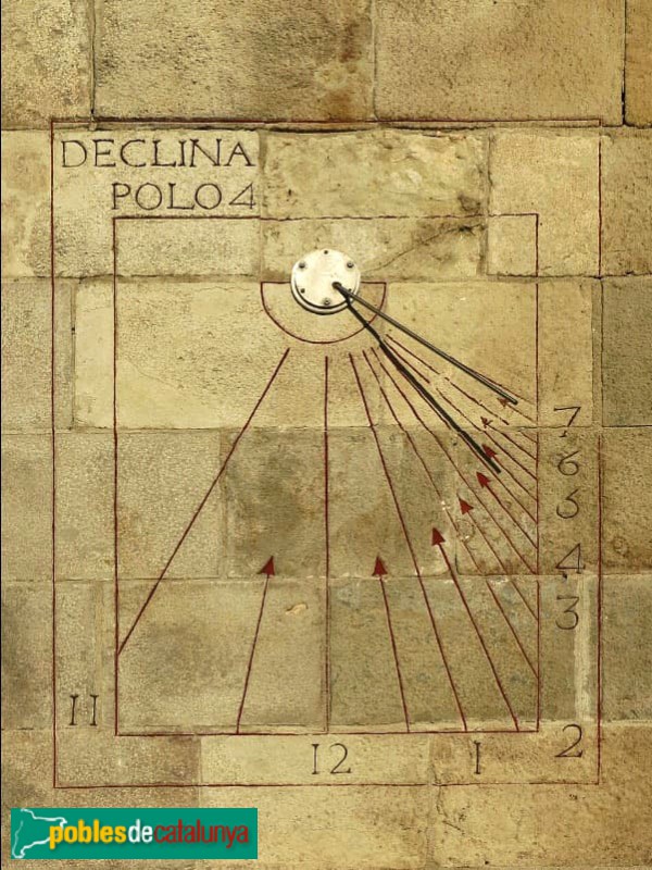 Barcelona - Castell de Montjuïc. Rellotge ponent torre guaita (Foto: Sergi Suárez, 2026) Barcelona - Castell de Montjuïc. Rellotge ponent torre guaita