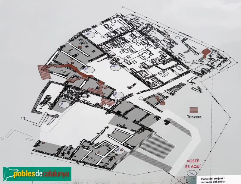 Seròs - Jaciment de Bovalar. <i>Cartell in situ</i> Seròs - Jaciment de Bovalar. <i>Cartell in situ</i>