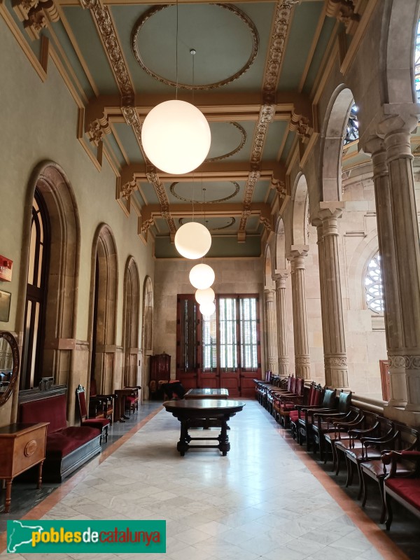 Barcelona - Palau de Justícia. Vestíbul. Planta superior