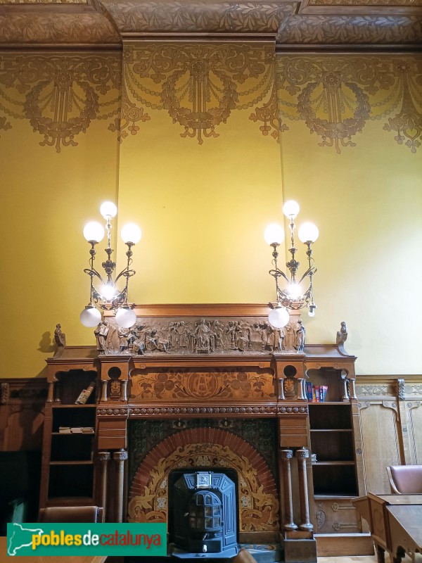 Barcelona - Palau de Justícia. Sala dels Advocats. Domènech i Montaner i Eusebi Arnau (Foto: Anna Corcoll, 2025) Barcelona - Palau de Justícia. Sala dels Advocats. Domènech i Montaner i Eusebi Arnau