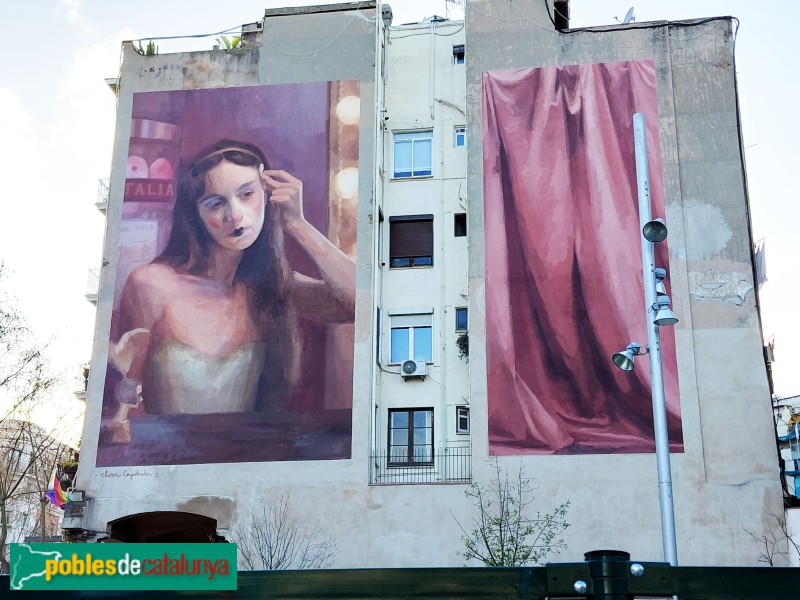 Barcelona - Mural <i>Fi de funció</i>