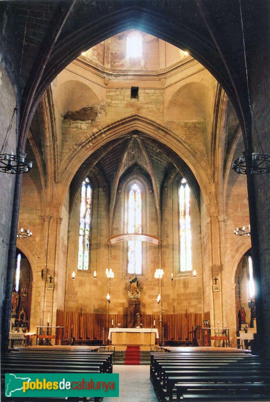 Almenar - Església de Santa Maria (Foto: <i>Jordi Contijoch -calaix.gencat.cat-</i>, 1996) Almenar - Església de Santa Maria