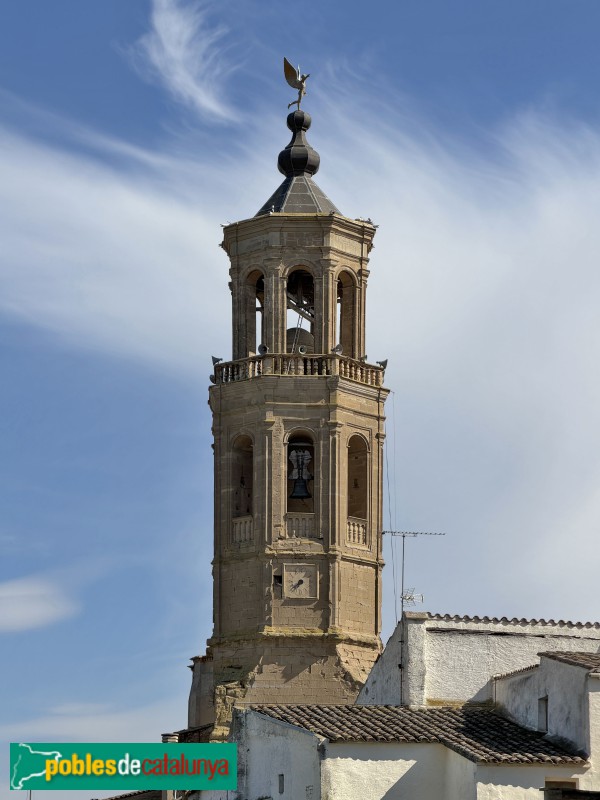 Almenar - Església de Santa Maria. Campanar