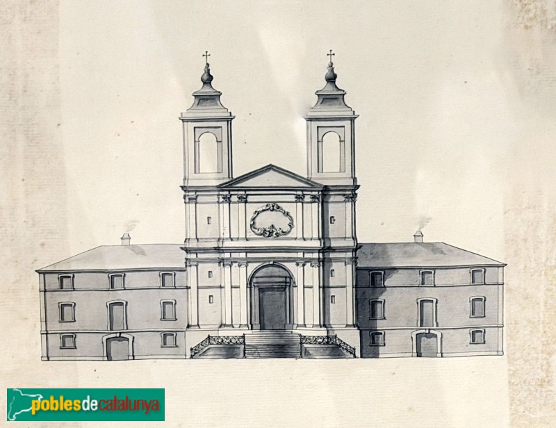 Almacelles - Església de la M.D. de la Mercè. Plànol