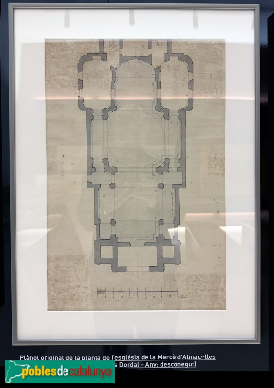 Almacelles - Església de la M.D. de la Mercè. Plànol