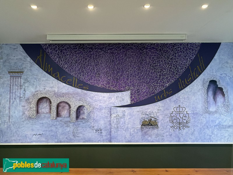 Almacelles - Museu Mas Dordal. Mural de Rosa Siré (2013) (Foto: Albert Esteves, 2026) Almacelles - Museu Mas Dordal. Mural de Rosa Siré (2013)