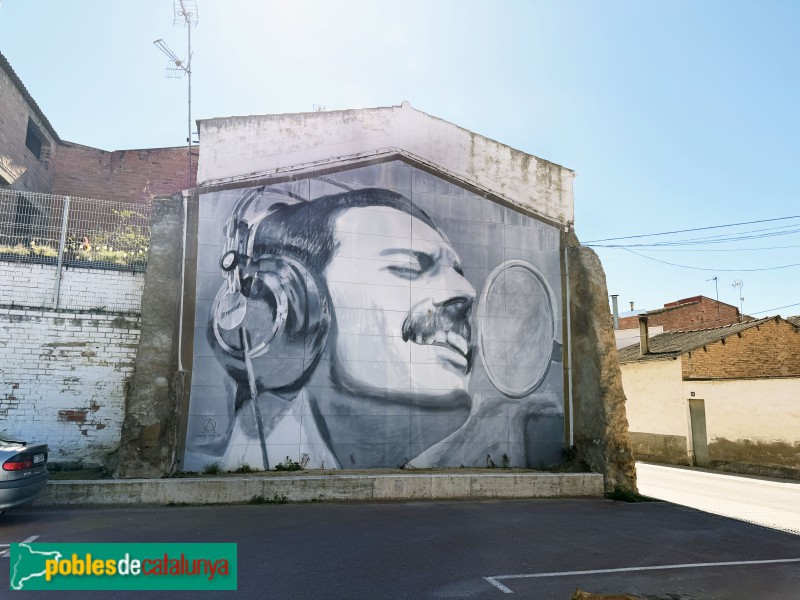 Almacelles - Mural de Freddie Mercury