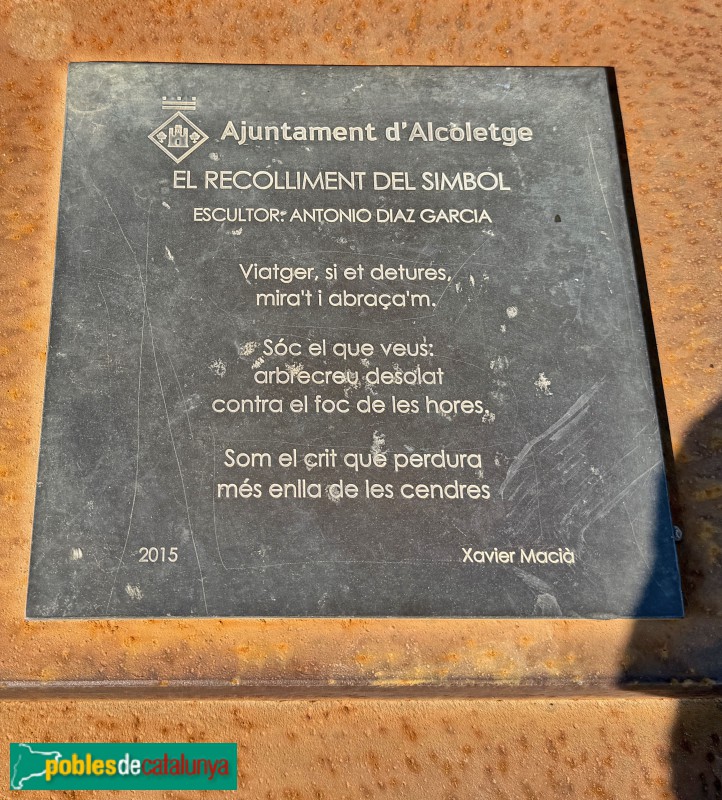 Alcoletge - Escultura <i>El Recolliment del Símbol</i>