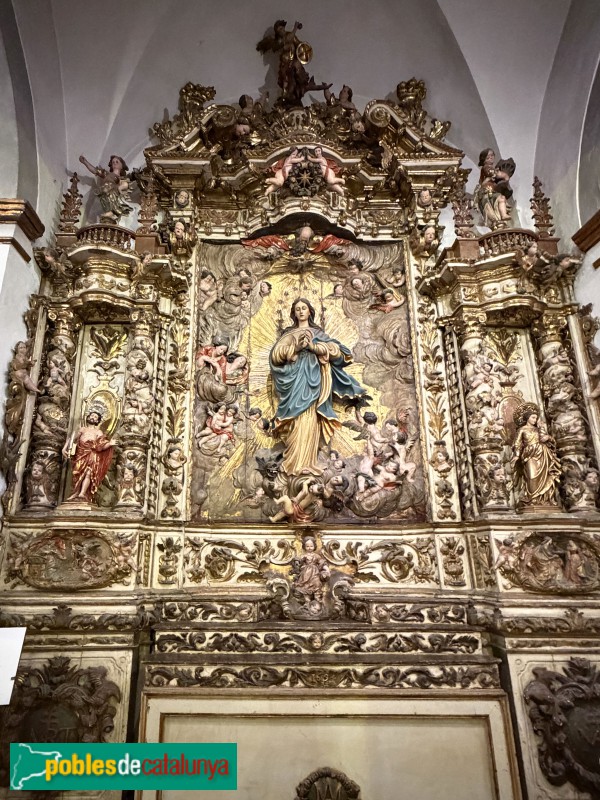 Sitges - Església de Sant Bartomeu i Santa Tecla. Retaule de la Immaculada (Foto: Albert Esteves, 2026) Sitges - Església de Sant Bartomeu i Santa Tecla. Retaule de la Immaculada