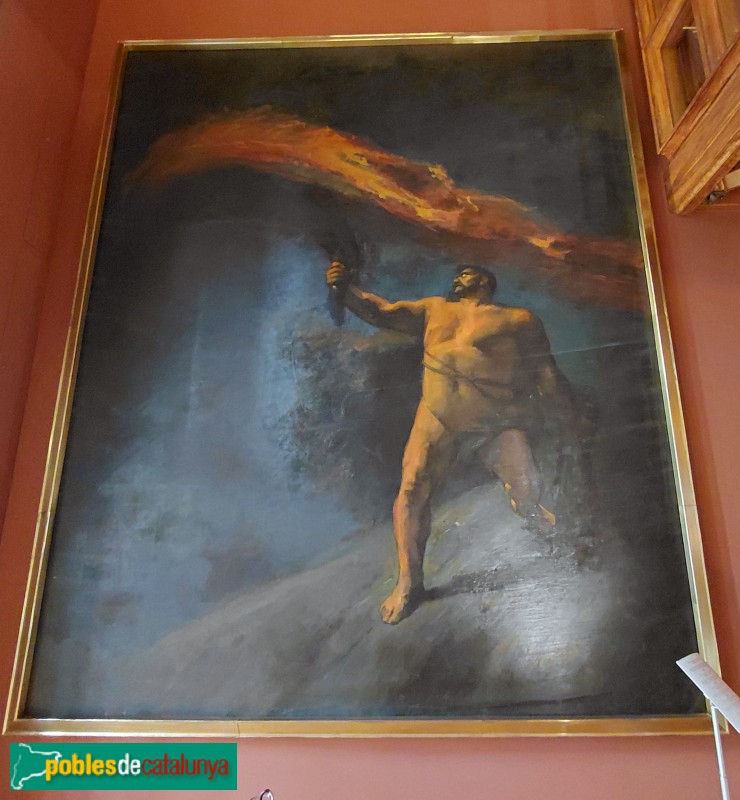 Barcelona - Palau Güell. <i>Hèrcules buscant les Hespèrides</i> -Aleix Clapés-