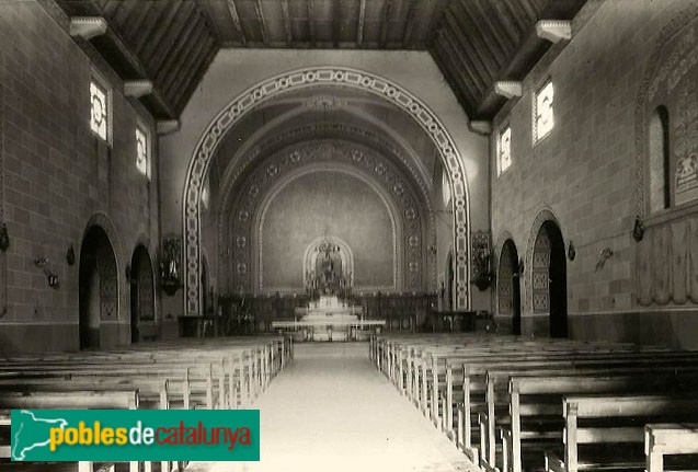 L'Esquirol - Església de Santa Maria. Interior
