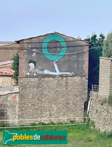 L'Esquirol - Mural <i>Lletres vives del poble</i>