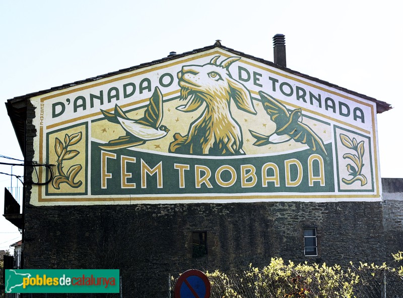 L'Esquirol - Mural D'anada o de tornada, fem trobada