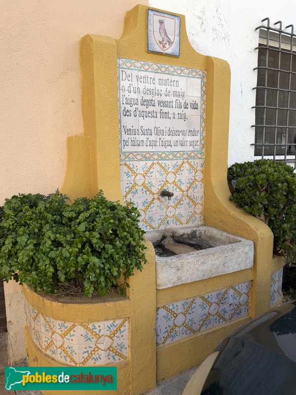 Santa Oliva - Les fonts