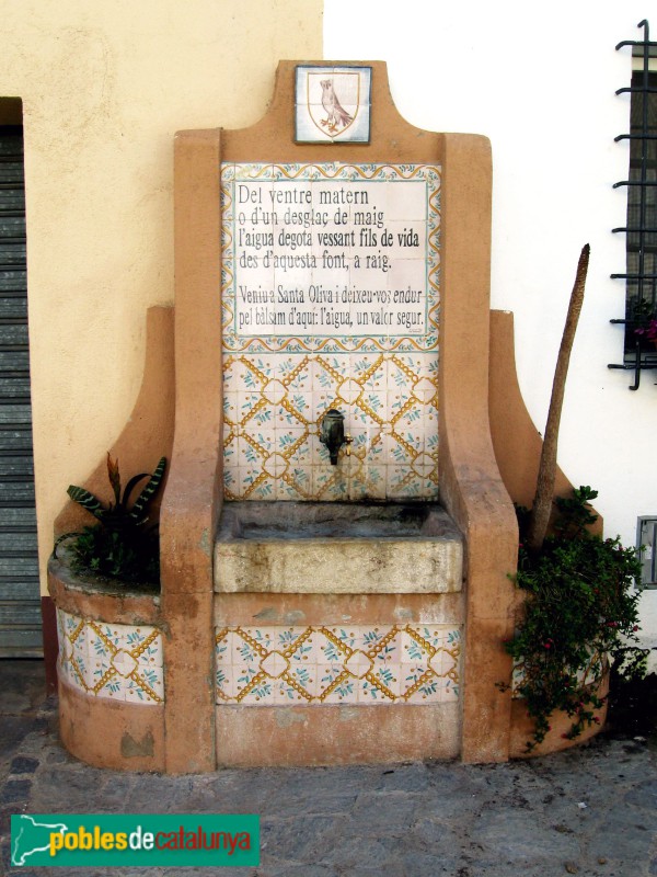 Santa Oliva - Les fonts